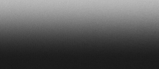 Silver illuminated on black, grainy color gradient background, noise texture effect, copy space