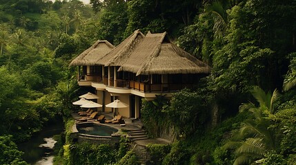Luxury Tropical Villa Getaway: Secluded Haven in Lush Jungle Paradise