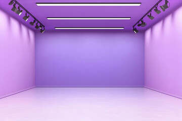 Purple studio room background offers a versatile space for showcasing products.