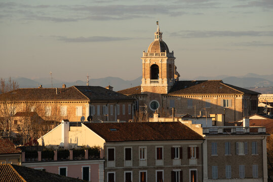 View of Italian town Senigallia