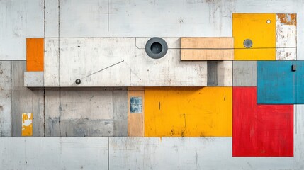 Abstract geometric composition