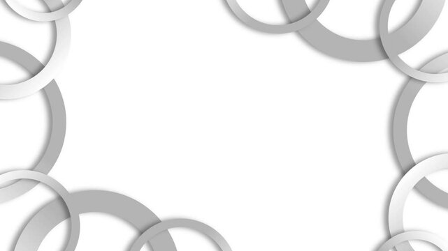 グレーのサークルフレーム