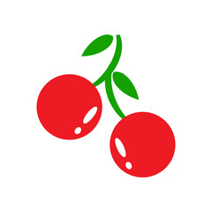 vector illustration of cherries