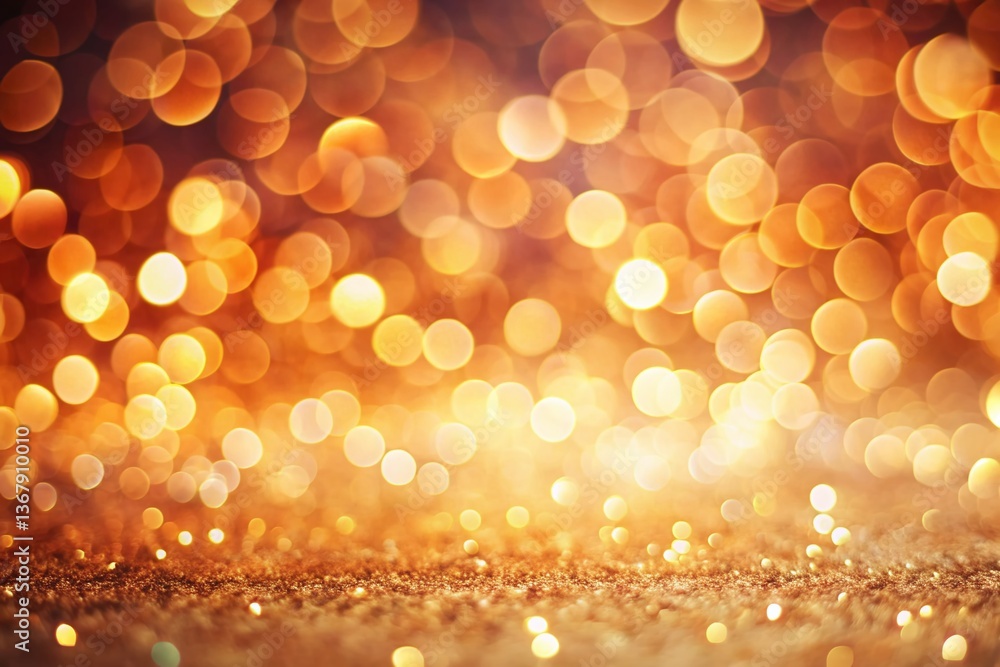 Aufkleber off-white textured background with bokeh lights - soft focus abstract image