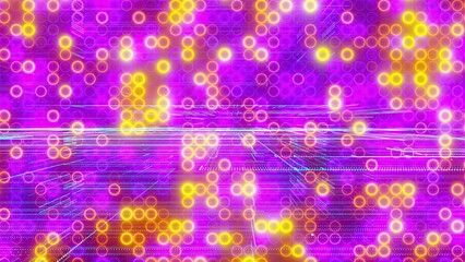Abstract digital background with lines and dots. Computer generated 3d render