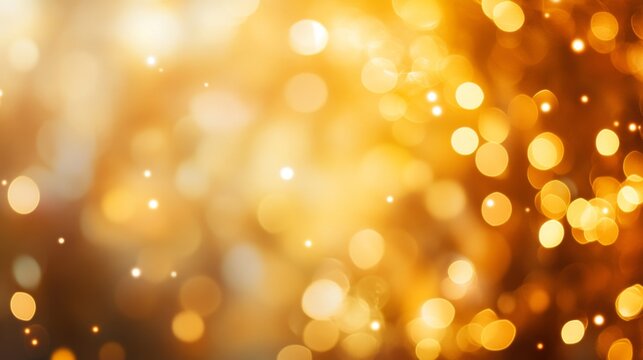 Golden bokeh background for festive celebration and elegant design