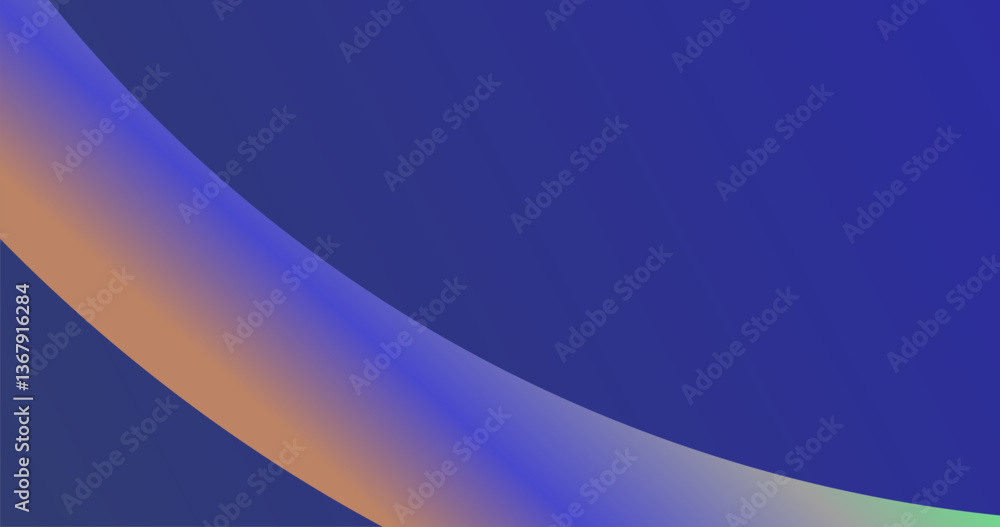 Poster dark blue background with color lines. different shades and thickness. abstract pattern