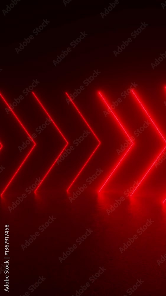Poster a tunnel of neon lights glows in a dark room, creating a futuristic and mesmerizing ambiance. backgr