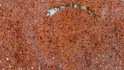 Rusty metal texture, with white and black speckles, perfect for designs.