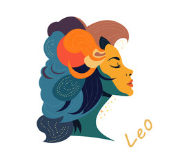 The illustration - zodiac sign in the modern style.