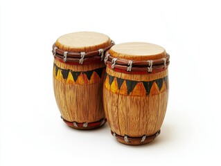 Colorful Wooden Drums Set