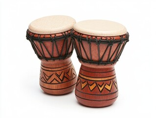 Handcrafted Wooden Drums Set