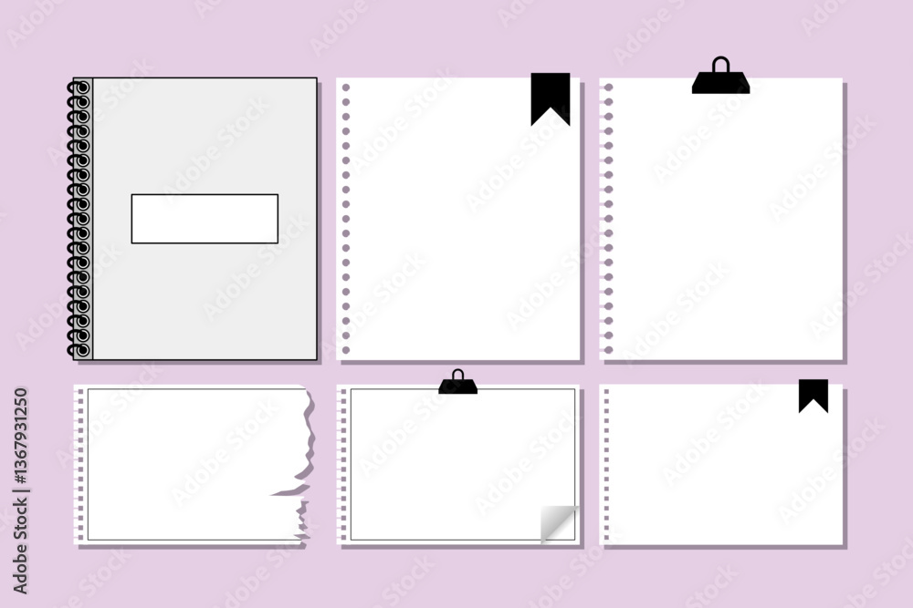 Poster simple paper vector design various styles