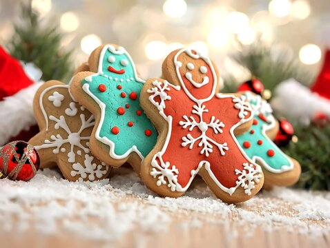 Christmas Gingerbread Cookies Display