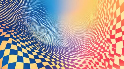 Checkered Tunnel Perspective