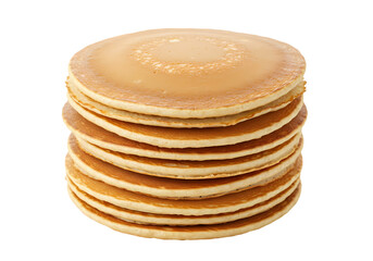 Pancake Stack Food Photography on Transparent  background