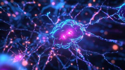 Futuristic AI Neural Intelligence Forming Intricate Form 3 JPEG