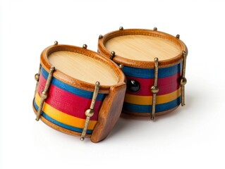 Colorful Miniature Drums Set