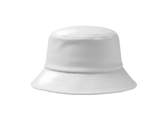 White Bucket Hat: Stock Photo on Transparent  background