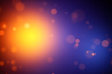 blue and orange background with bokeh lights
