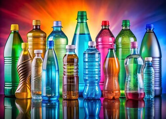 Panoramic View of a Diverse Collection of Reusable Water Bottles