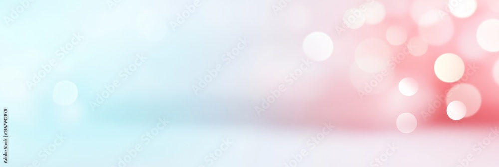 Poster soft pastel bokeh lights create a dreamy and gentle ambiance in a subtle colorful display