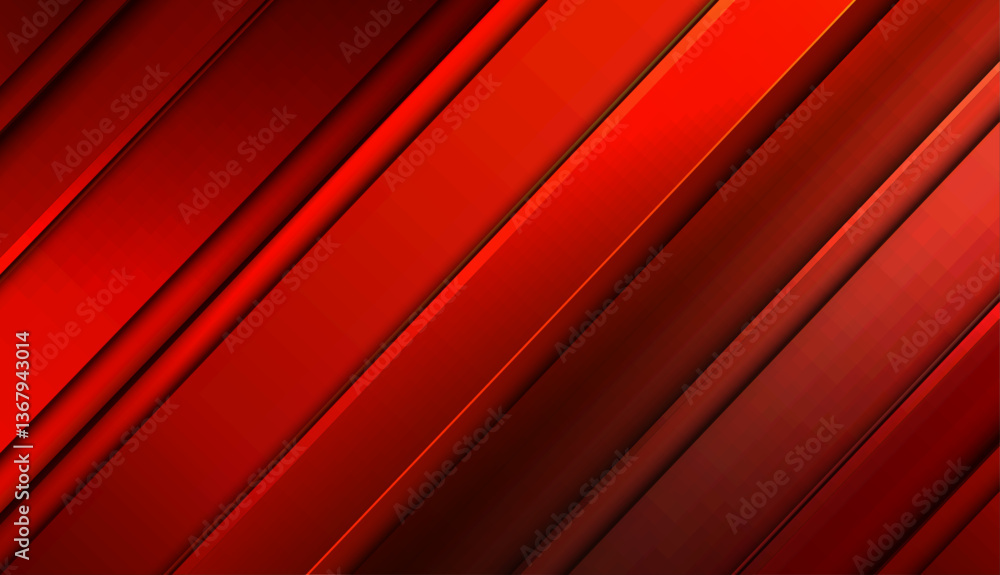 Fototapete abstract black and red modern futuristic technology geometric background with lines and space for te