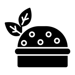 Vegan Burger Icon
