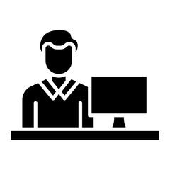 Clerk Male Icon
