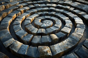 A series of concentric circles representing layers of planning, symbolizing depth and complexity in strategic thinking