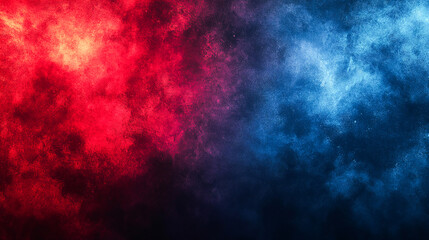Abstract color background. Dark blue red glow. Diffuse glare. Blurry highlights. Gradient blend. Modern design template