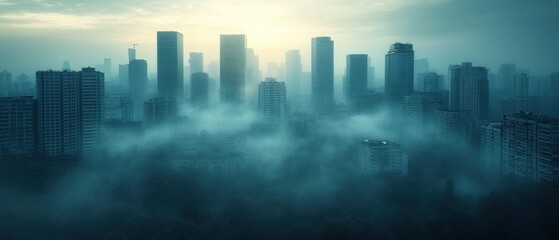 Misty Metropolis: A City Shrouded in Fog