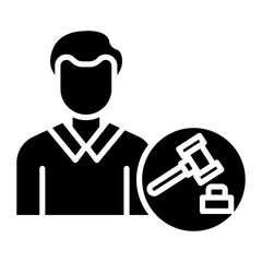 Lawyer Male Icon