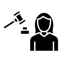 Lawyer Female Icon