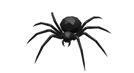 Isolated Low Poly Spider