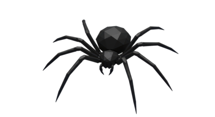 Isolated Low Poly Spider