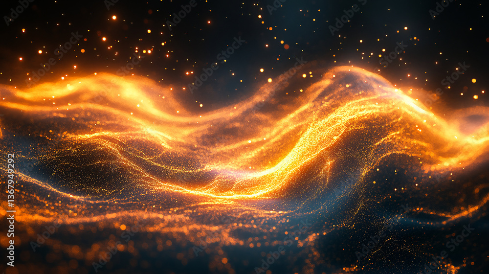 Poster abstract long exposure dynamic speed light trails background