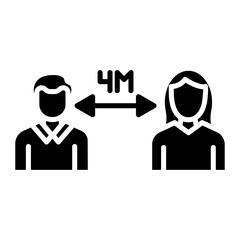 Social Distancing Icon