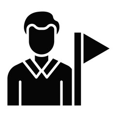Tour Guide Male Icon