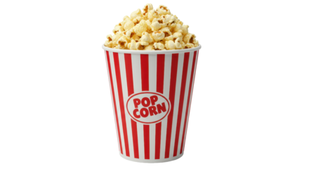 Isolated Popcorn Bucket