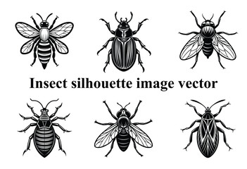 Insect Silhouette Bundle Insect Silhouette BundleVector Clipart for Digital Art