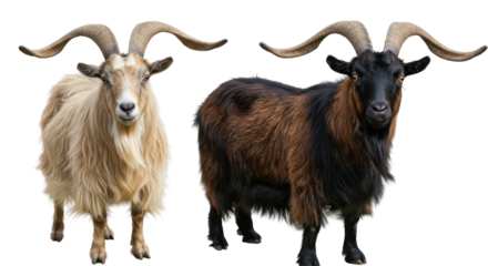 Isolated Pair of Goats