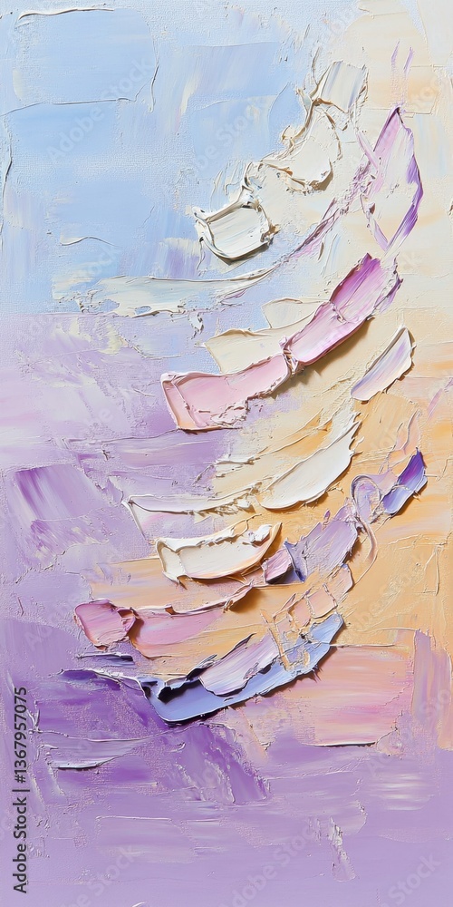 Poster abstract brushstrokes: a harmonious composition of broad, gestural brushstrokes creating a dynamic p