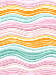 Pastel wavy stripes abstract background