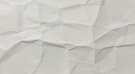 Obraz premium 白くシワの寄った紙の質感 抽象的背景