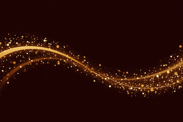 gold background with a black background and gold dots