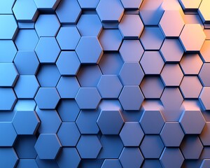 Obraz premium Abstract textured background features a pattern of repeating geometric hexagonal shapes