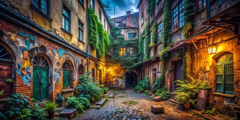 Fototapeta premium Prague Urban Exploration: Decaying Beauty in Czech Republic