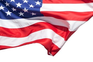 Obraz premium american flag on a white background