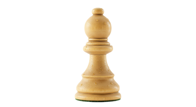 Isolated Chess Piece Bishop on White
